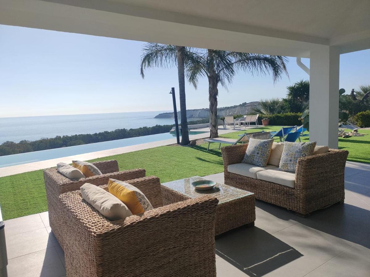 Villa con piscina immersa nel MARE Eraclea Minoa Esterno foto